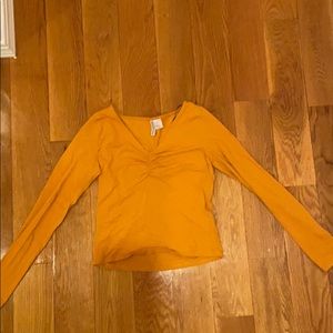 Long-Sleeve Crop Top